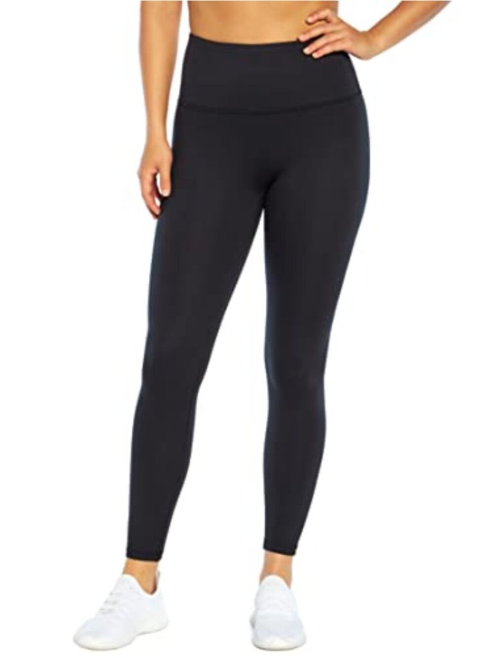 High Rise Tummy Control Ankle Leggings with Powermesh 27" Inseam